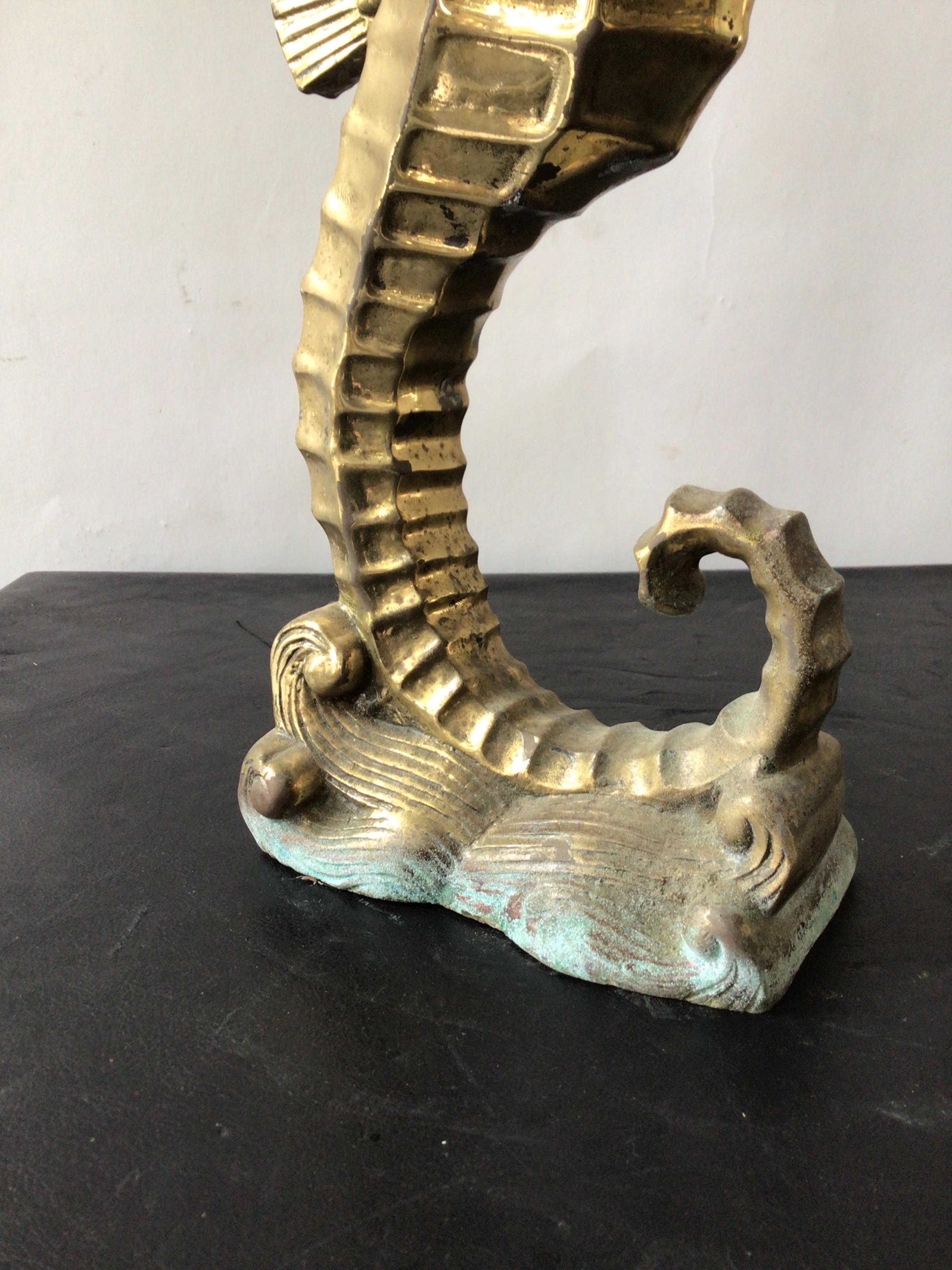 1960s Brass Seahorse 4