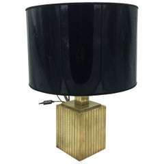 Vintage 1960s Brass Table Lamp by Rue Royale