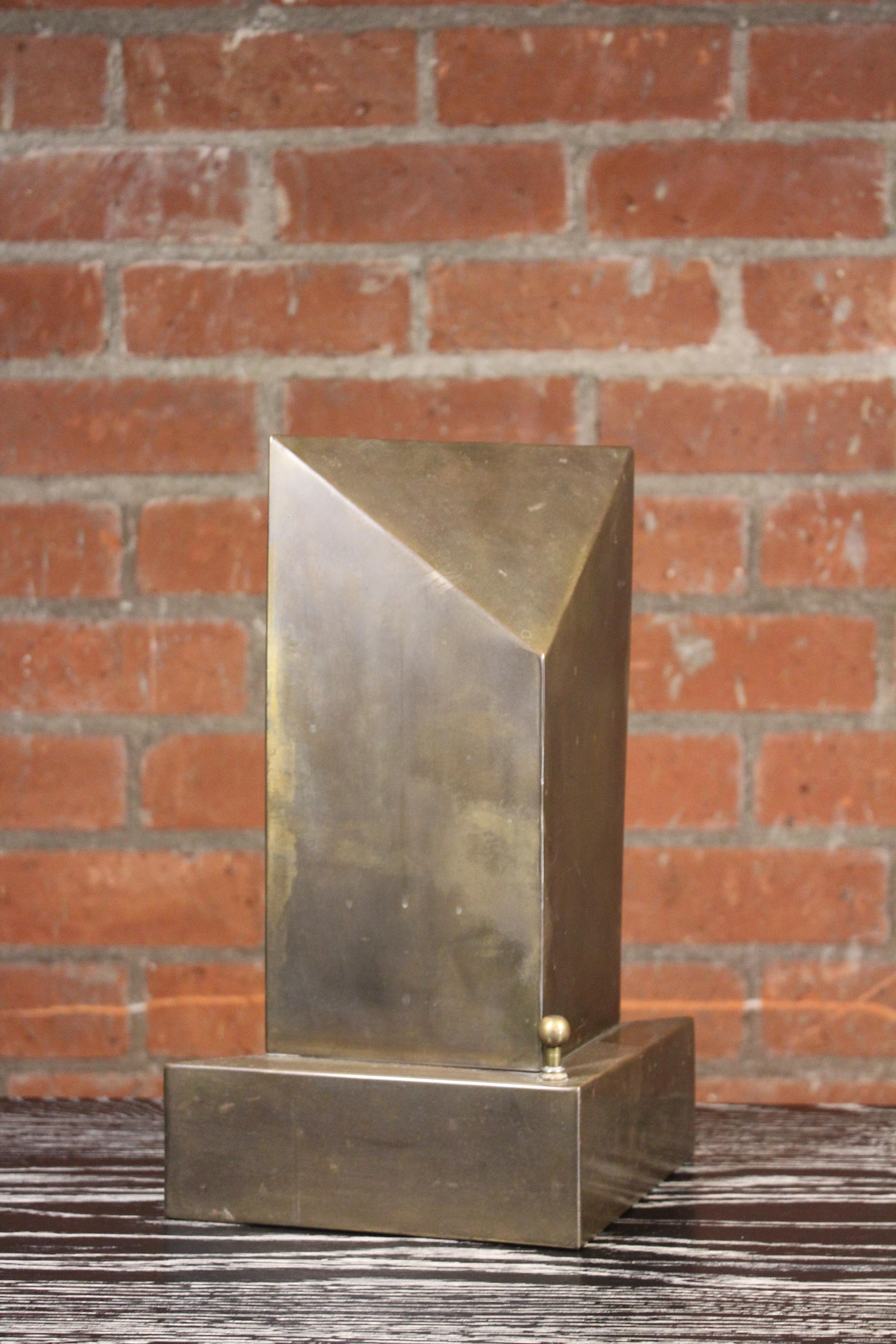 American 1960s Brass Table Lamp