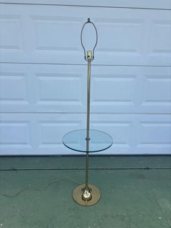 Lámpara de pie Tulipa de mesa de latón de los años 60 por Bill Curry para Laurel