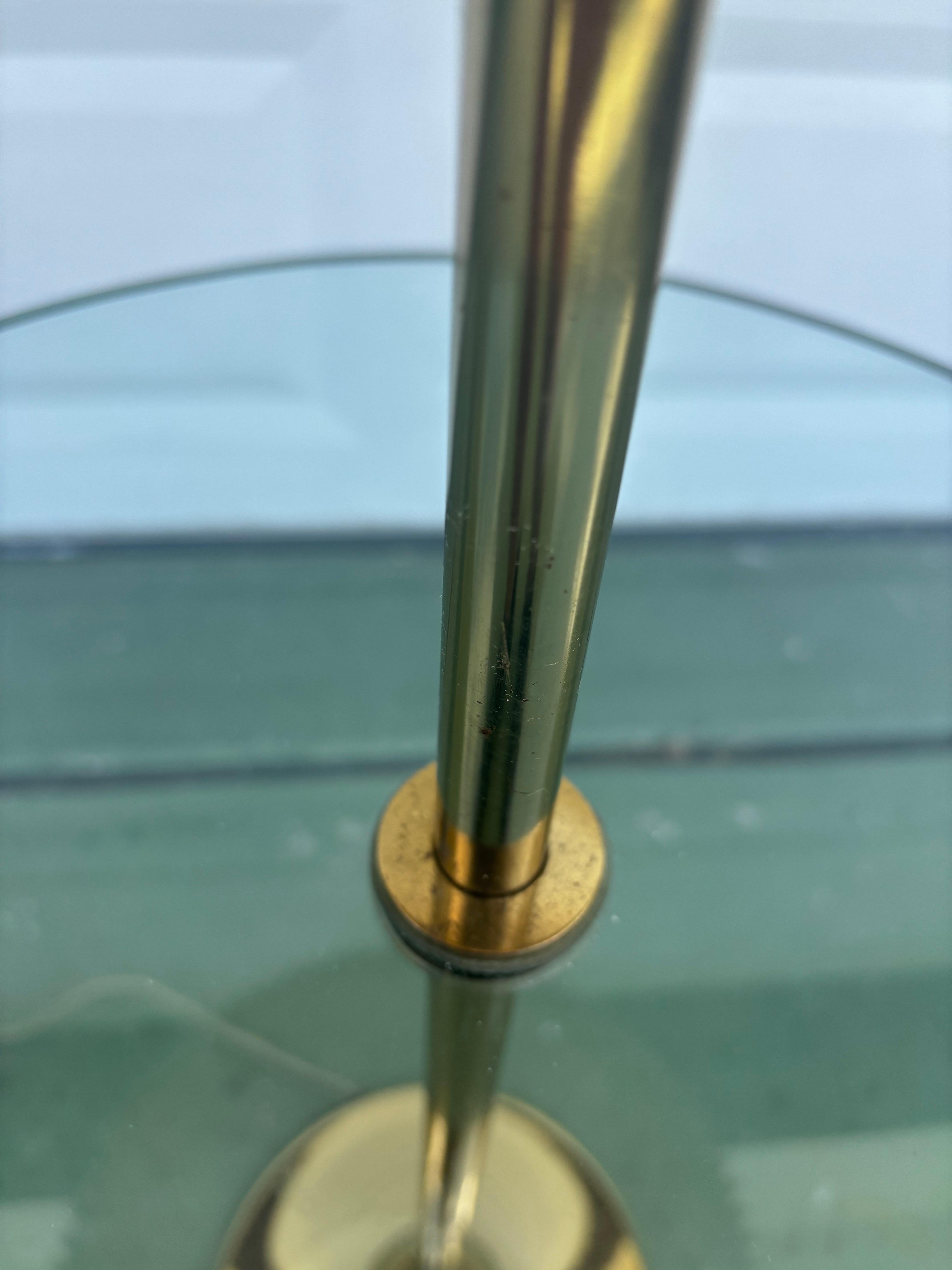 1960s Brass Table Tulip Floor Lamp by Bill Curry for Laurel For Sale 1