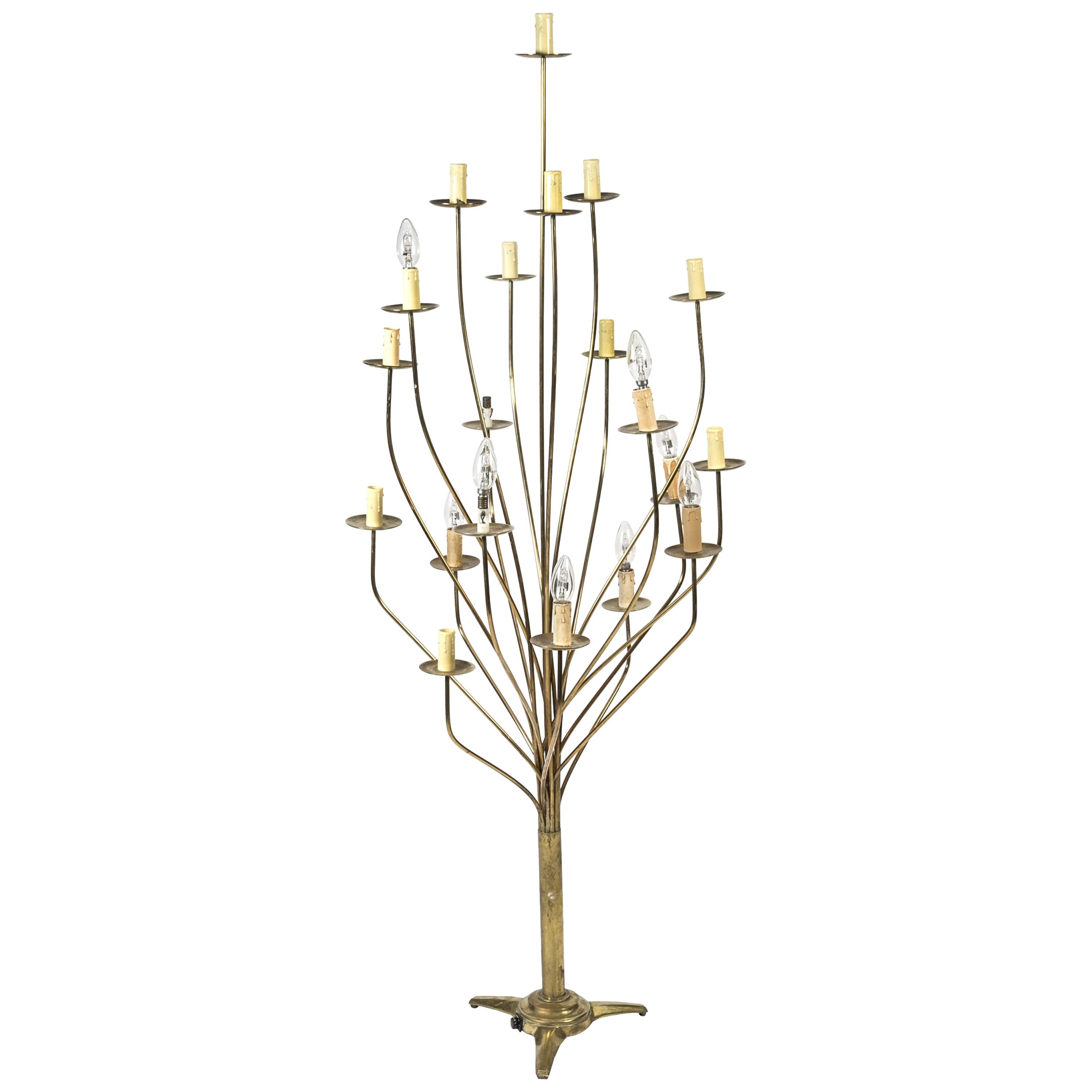 1960s Brass Tall Lamp