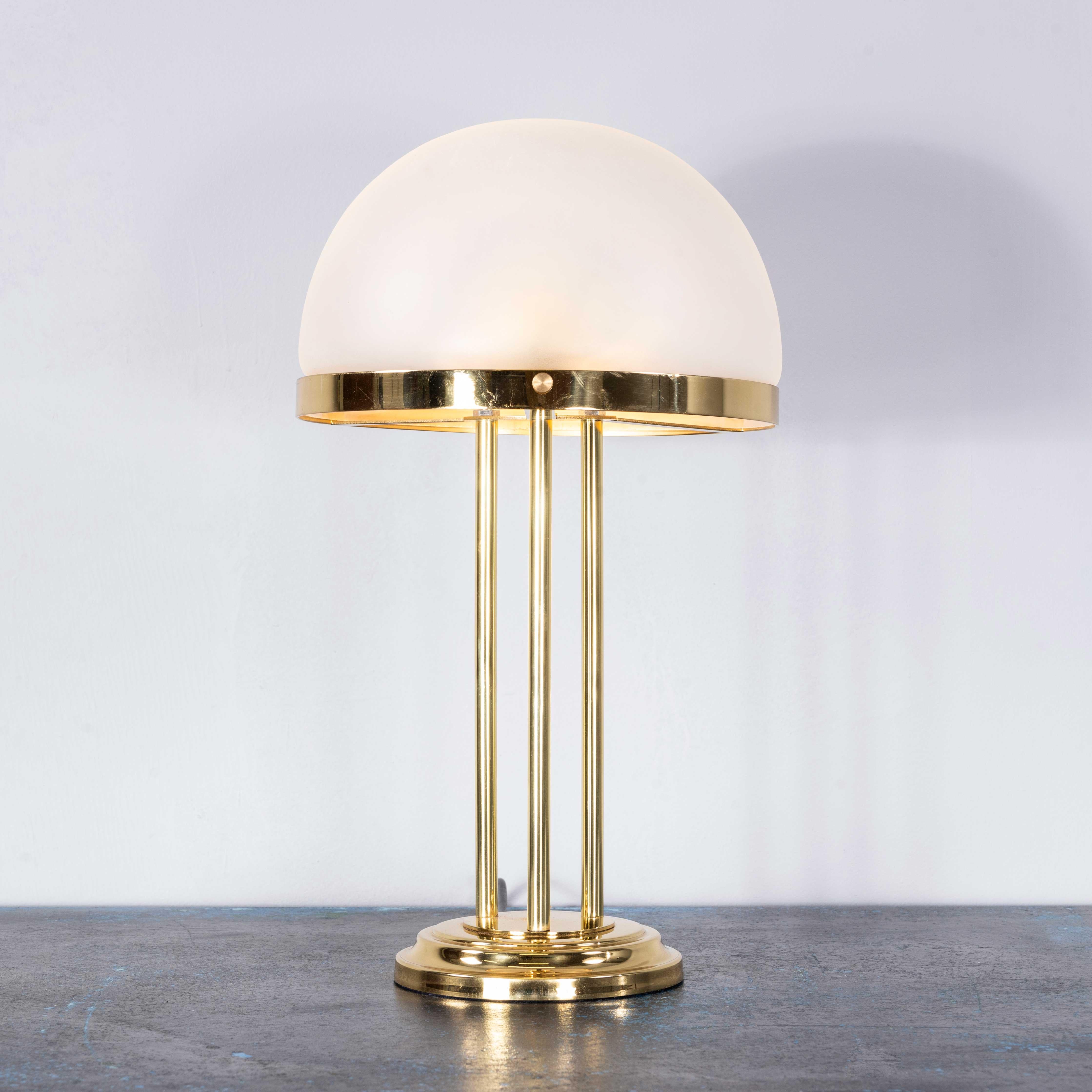 1960's Brass Three Column Desk Original Lamp By  Kamenicky Senov 5
