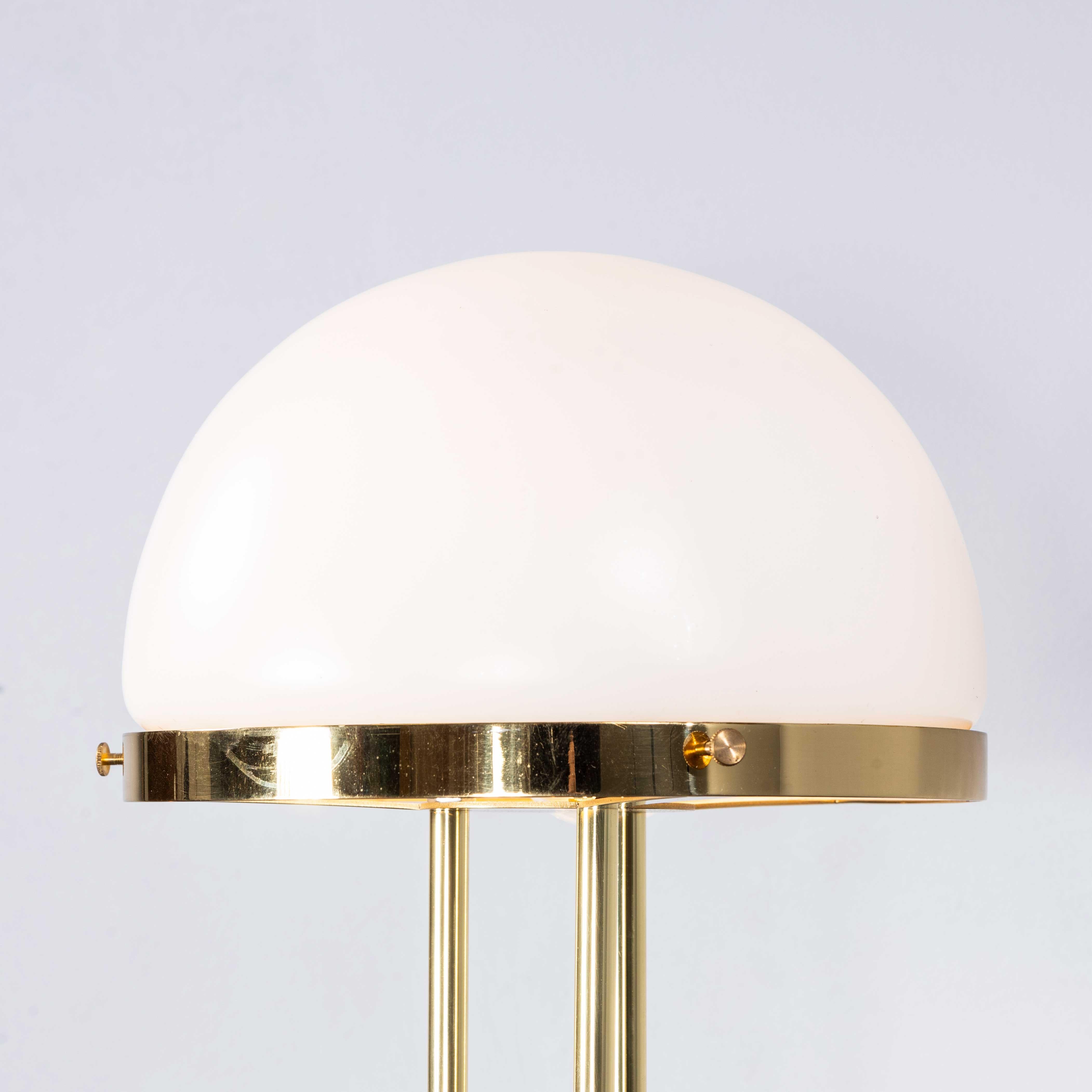 Mid-20th Century 1960's Brass Three Column Desk Original Lamp By  Kamenicky Senov For Sale