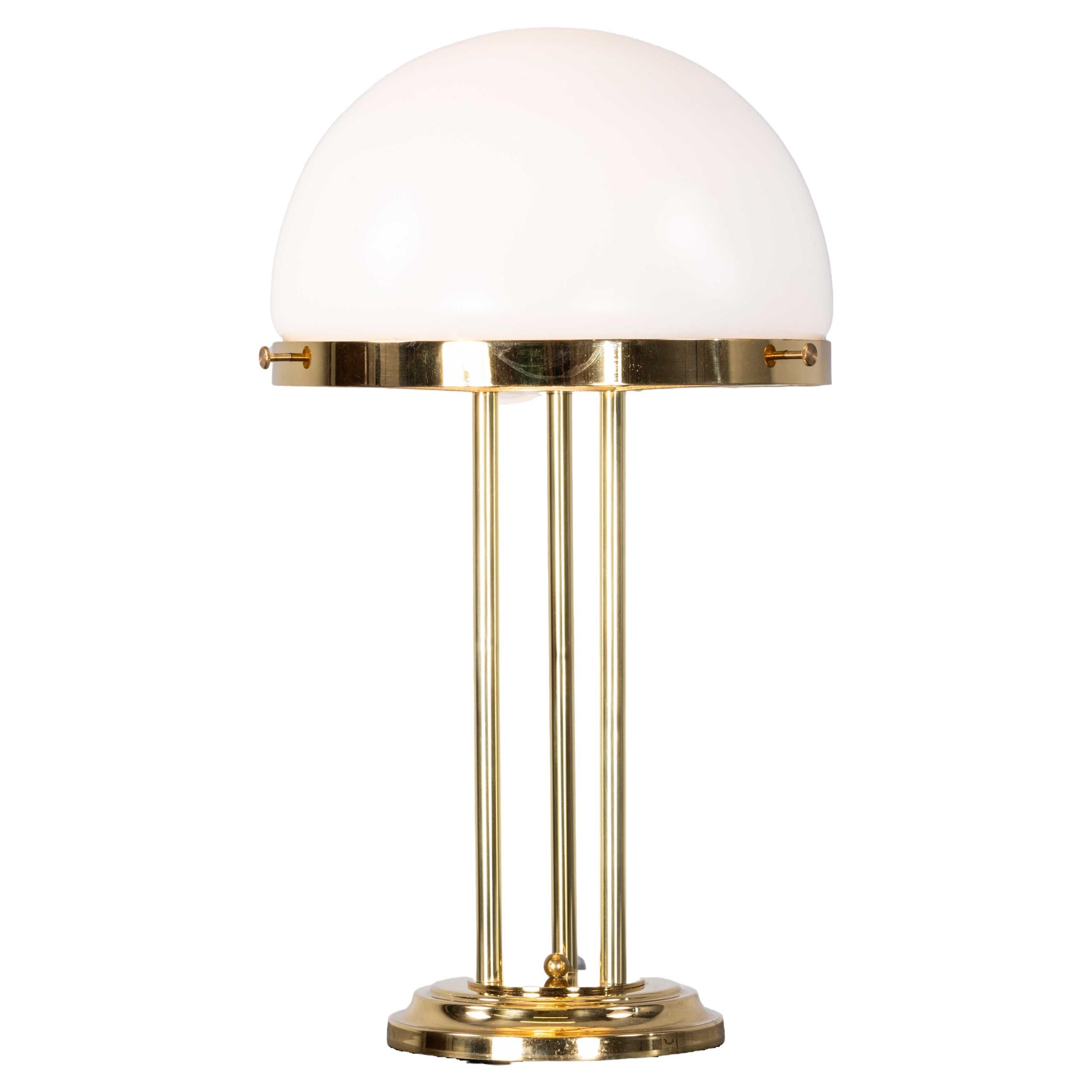 1960's Brass Three Column Desk Original Lamp By  Kamenicky Senov