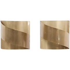 1960s Brass Wall-Mounted Lamps by Peter Celsing