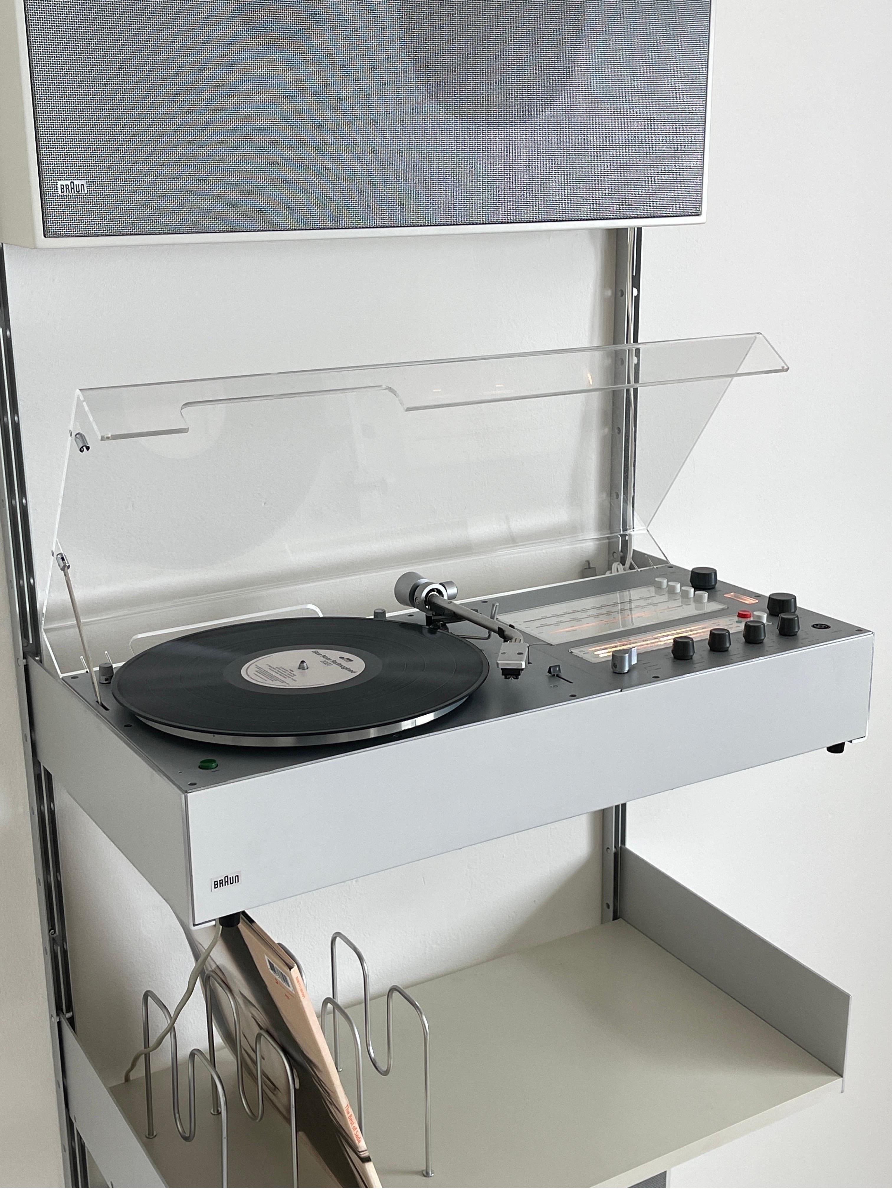 20th Century Braun Audio wall mounted audio system designed by Dieter Rams 