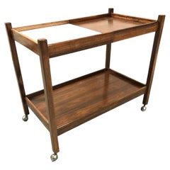 1960s Brazilian Drinks Trolley Bar Cart Designed by Sergio Rodrigues
