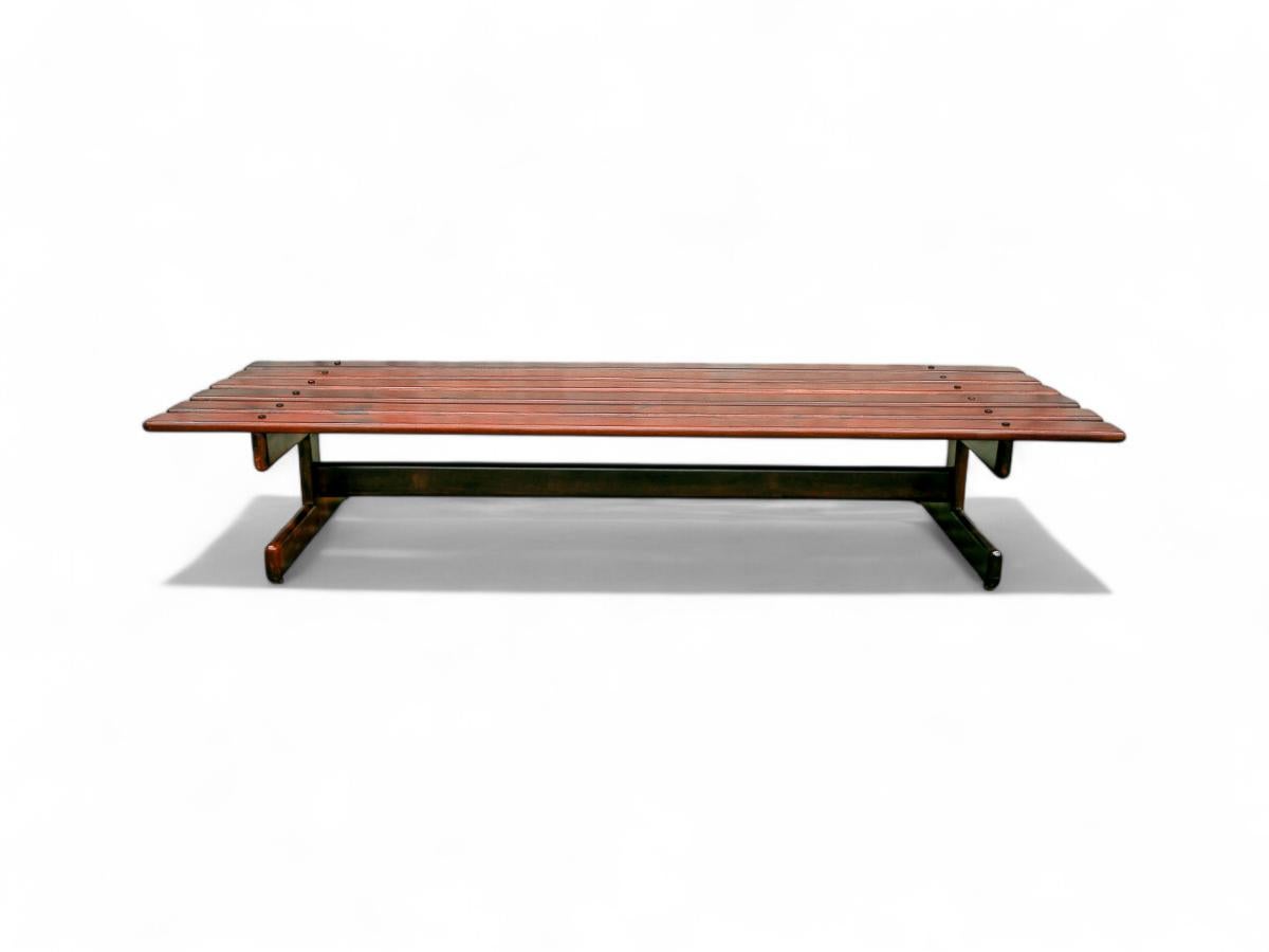 Brazilian Modern Bench in Hardwood by Jorge Jabour Mauad, 1960s In Good Condition In New York, NY