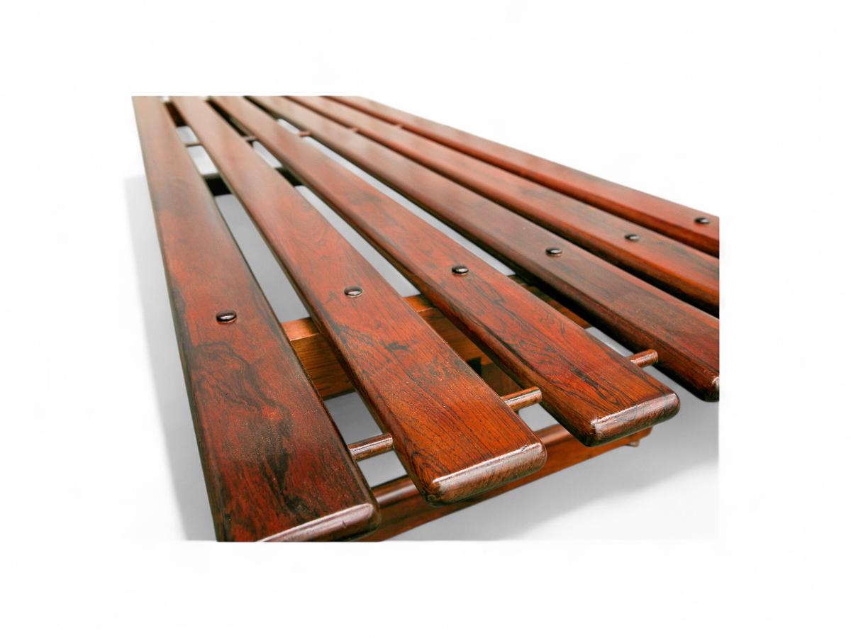 Mid-20th Century Brazilian Modern Bench in Hardwood by Jorge Jabour Mauad, 1960s