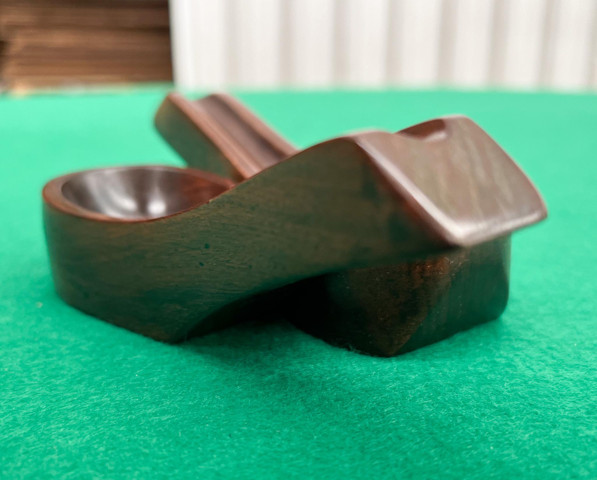Woodwork 1960s Brazilian Modern Pipe Holder in Rosewood by Jean Gillon For Sale