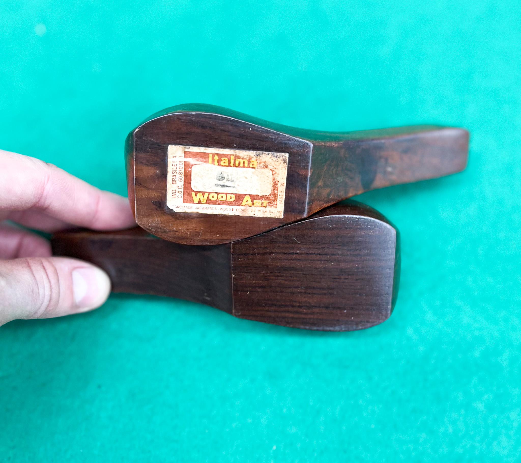 1960s Brazilian Modern Pipe Holder in Rosewood by Jean Gillon In Good Condition For Sale In New York, NY
