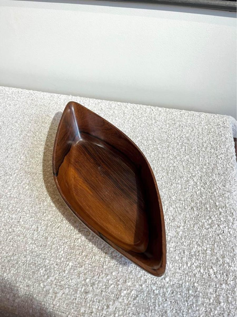 1960s Brazilian Rosewood Bowl by Jean Gillon for Wood Art For Sale 1