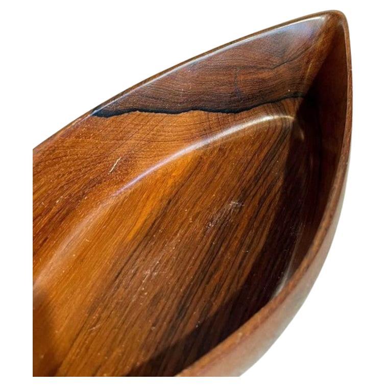 1960s Brazilian Rosewood Bowl by Jean Gillon for Wood Art For Sale