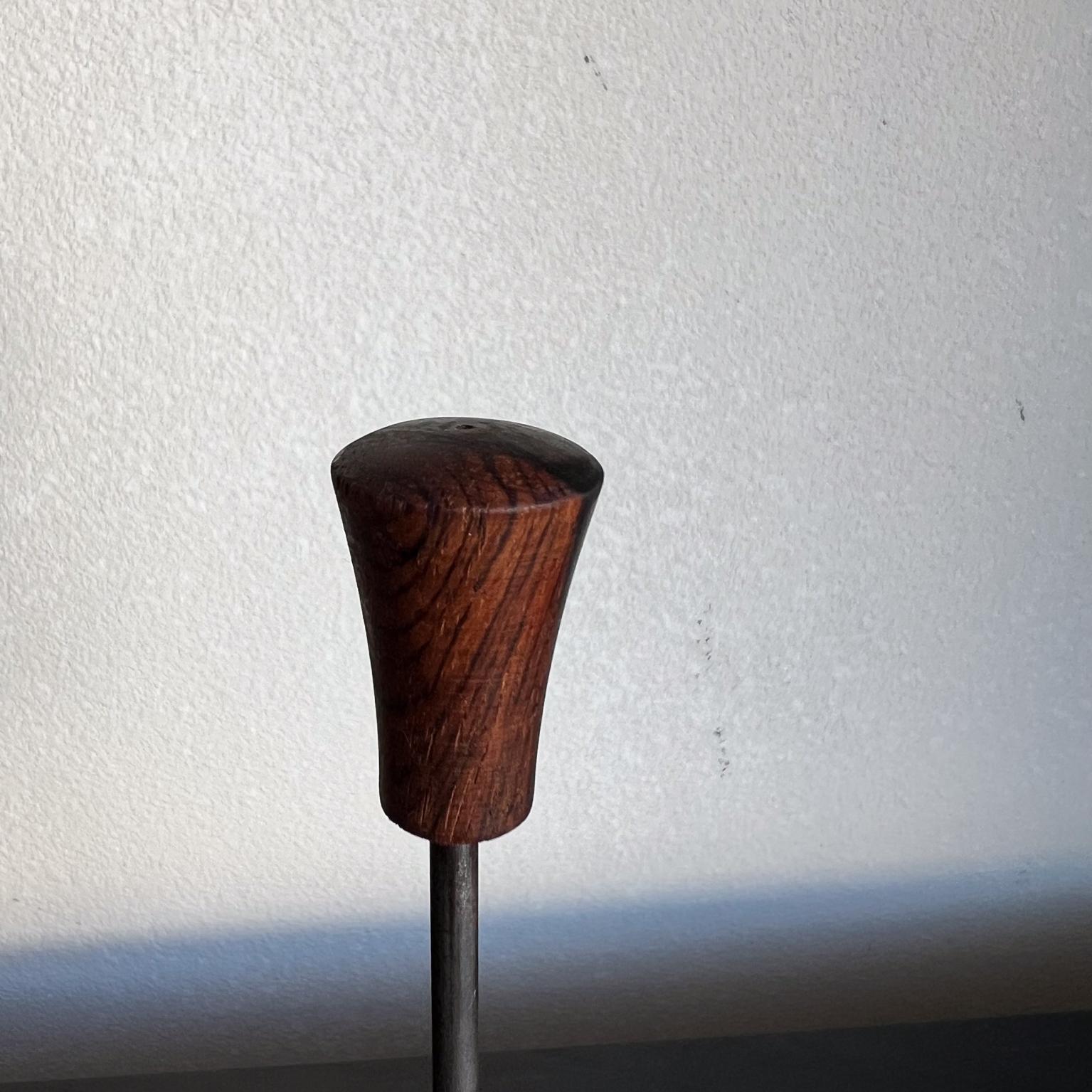 1960s Brazilian Rosewood Fondue Fork Holder In Good Condition For Sale In Chula Vista, CA