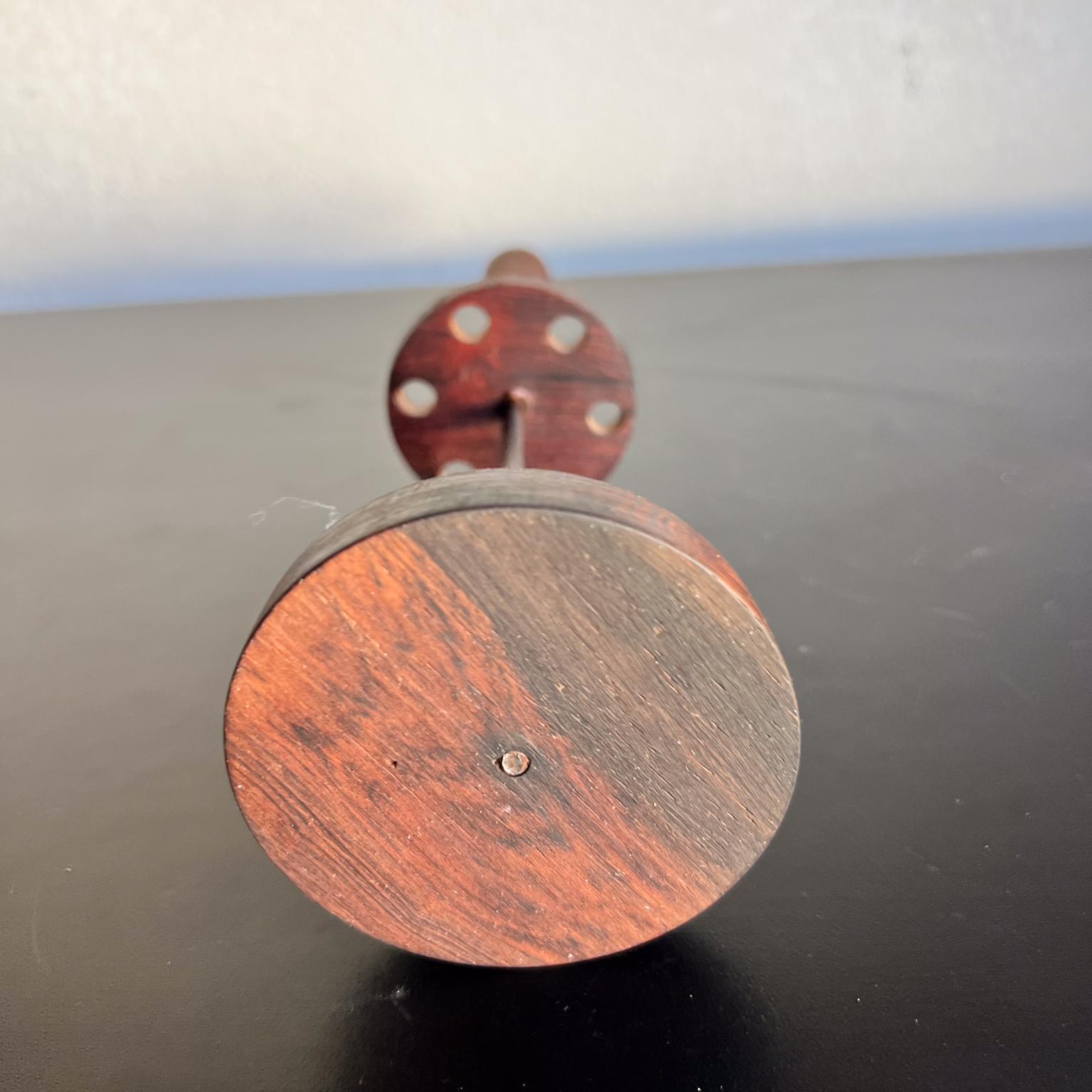 1960s Brazilian Rosewood Fondue Fork Holder For Sale 2
