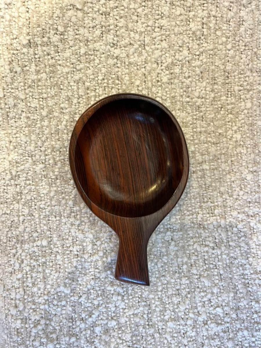 Mid-20th Century 1960s Brazilian Rosewood Handled Bowl by Jean Gillon For Sale