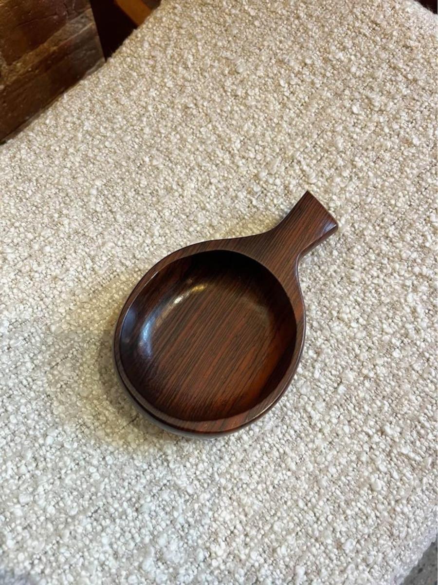 1960s Brazilian Rosewood Handled Bowl by Jean Gillon For Sale 1