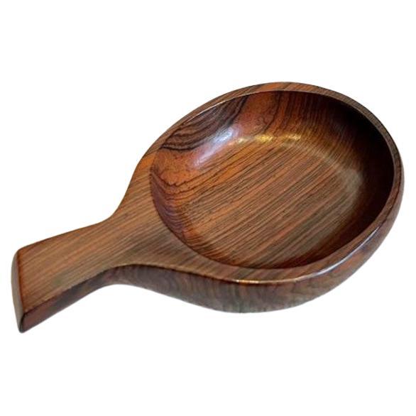 1960s Brazilian Rosewood Handled Bowl by Jean Gillon For Sale