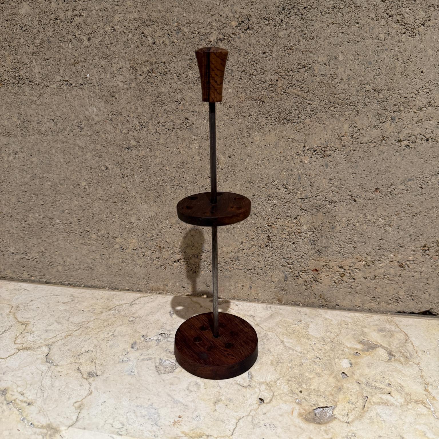 1960s Brazilian Rosewood Fondue Fork Holder For Sale 4