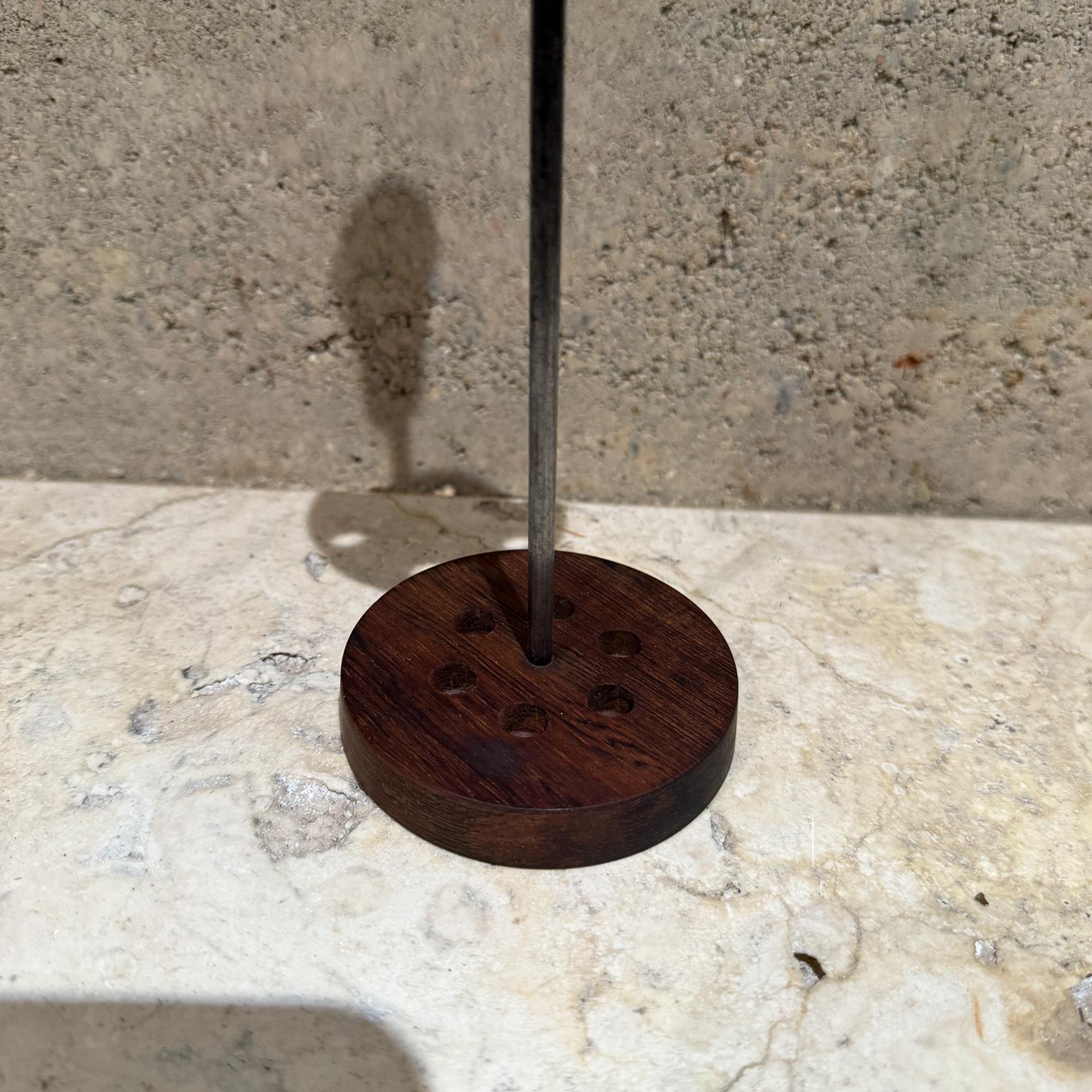 1960s Brazilian Rosewood Fondue Fork Holder For Sale 7