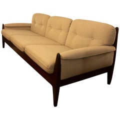 1960s Brazilian Sofa, New Upholstery in the Style of Percival Lafer