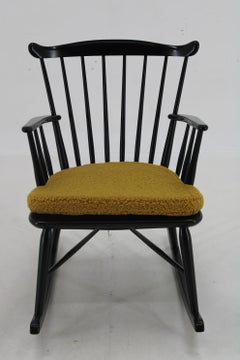 Sedia a dondolo Børge Mogensen del 1960 per FDB Møbler, Danimarca