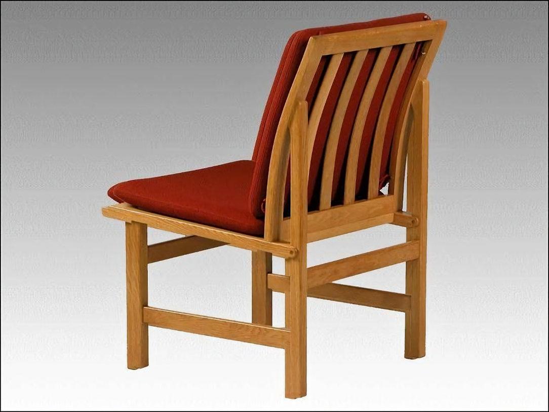 1960s Børge Mogensen Set of Four Fully Restored Danish Oak Lounge Chairs In Good Condition For Sale In Knebel, DK