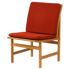 1960er Jahre Børge Mogensen Satz von vier vollständig restaurierten dänischen OAK Lounge Chairs