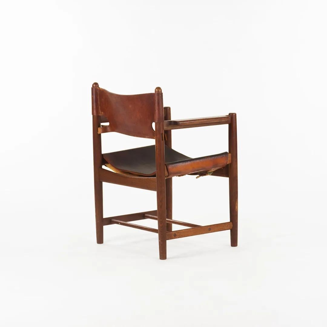 Modern 1960s Børge Mogensen Spanish Dining Arm Chair Model 3238 by CI Designs For Sale