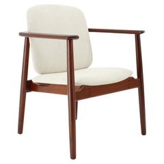 1960s Børge Mogensen Teak Armchair Model 165 Produced by Søborg Møbelfabrik
