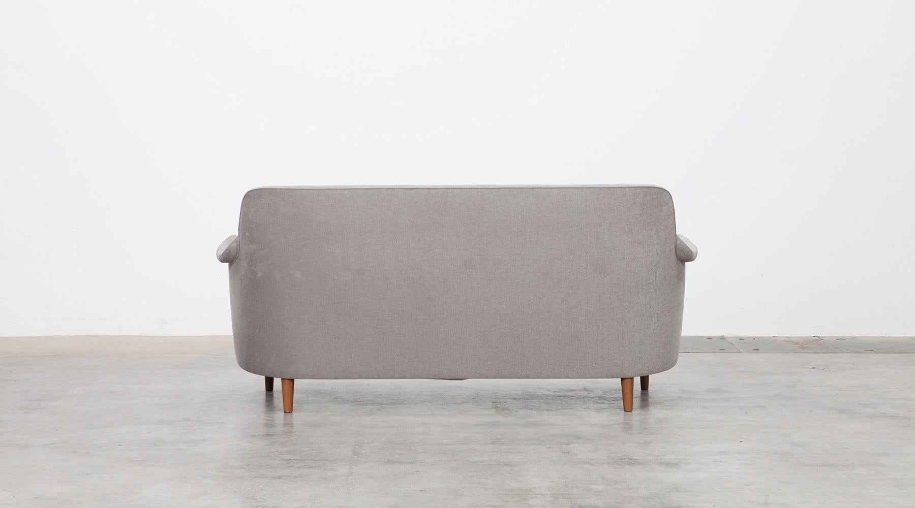 Mid-Century Modern 1960s Bright New Upholstery Sofa by Carl Malmsten 'd' For Sale