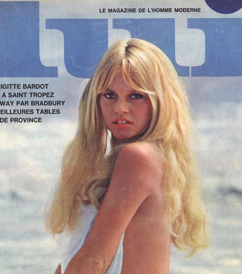 French 1960's Brigitte Bardot LUI Magazines (set of 2) For Sale