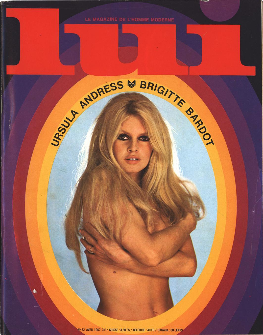 1960's Brigitte Bardot LUI Magazines (set of 2) In Good Condition For Sale In Brooklyn, NY