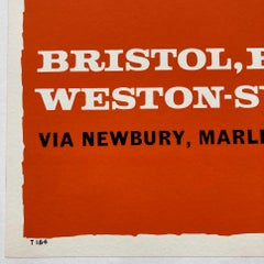 1960's Bristol Greyhound Travel Poster