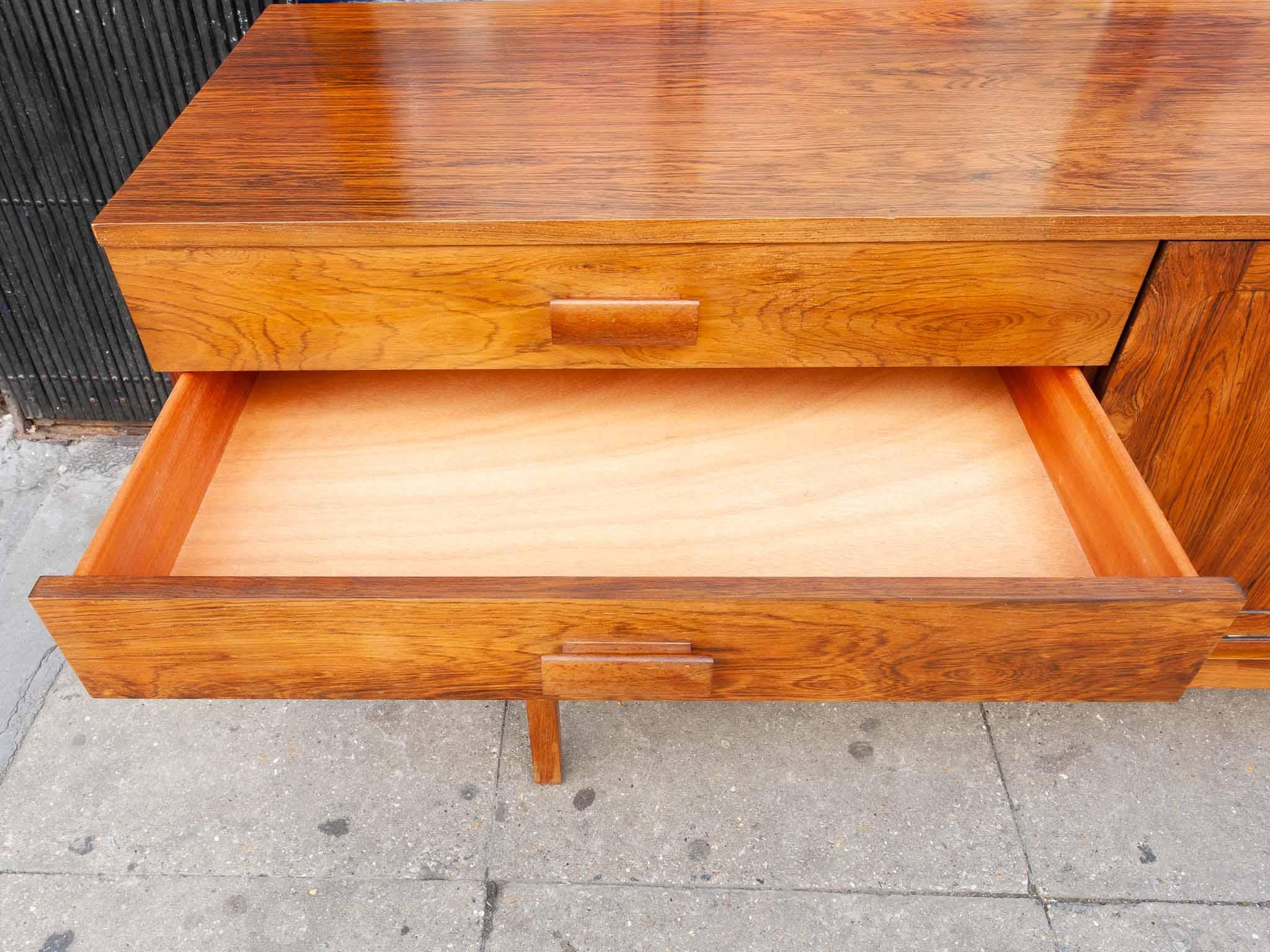 20th Century 1960s British Bath Cabinet Makers Rosewood Polished Sideboard