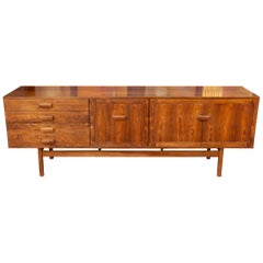 1960s British Bath Cabinet Makers Rosewood Polished Sideboard