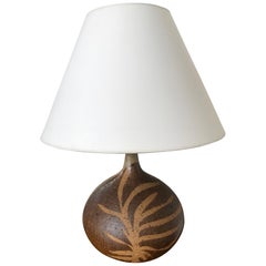 1960s British Earthenware Lamp