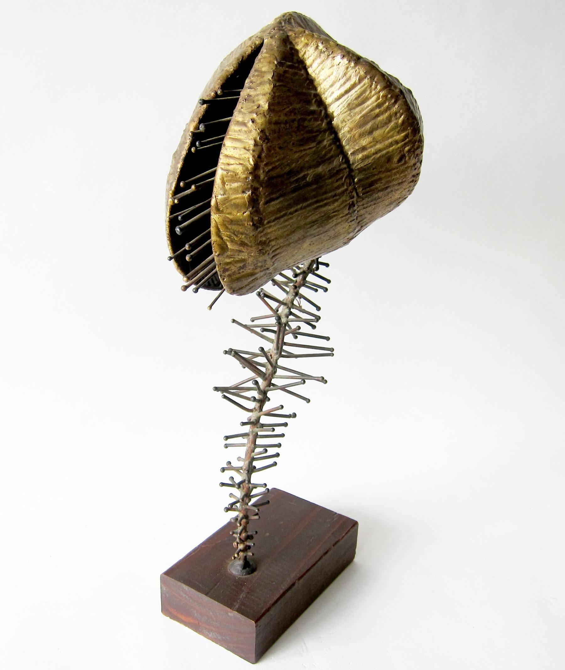 Bronze Venus fly trap sculpture entitled 