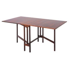 1960s Brode Blindheim for Sykkylven Mobler Rosewood Gateleg Dining Table