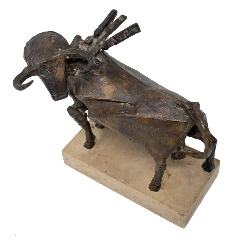 1960s Bronze Bull Sculpture by Venancio Blanco For Sale at 1stDibs