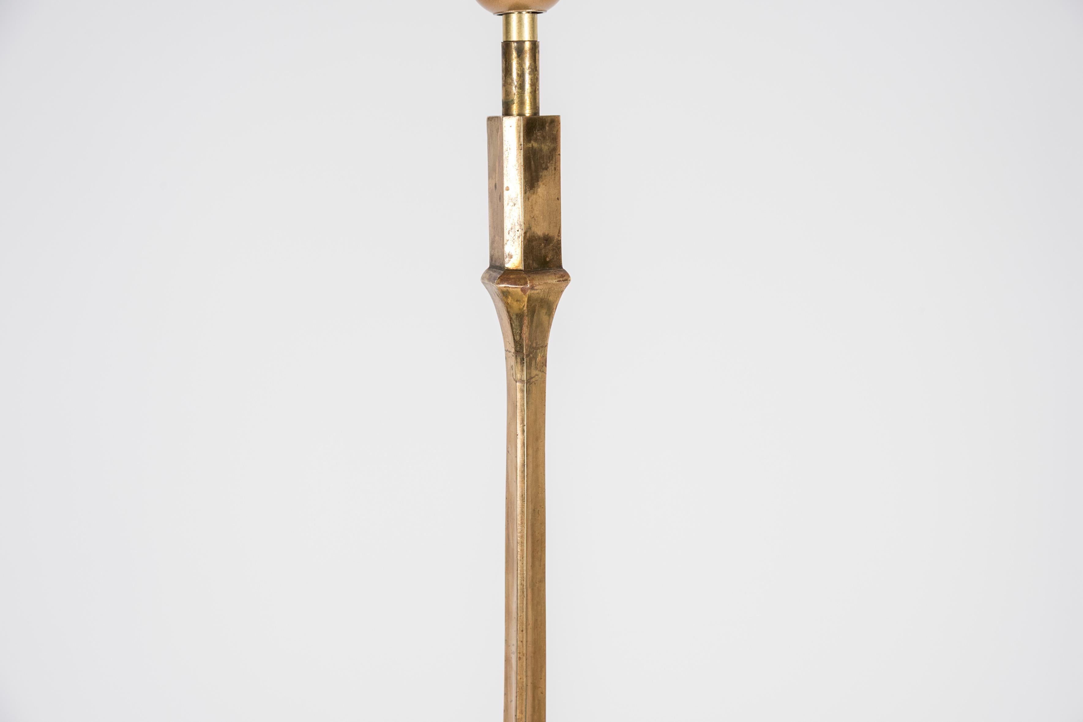 Fin du 20e siècle Lampadaire en bronze de la Maison Delisle, années 1960 en vente