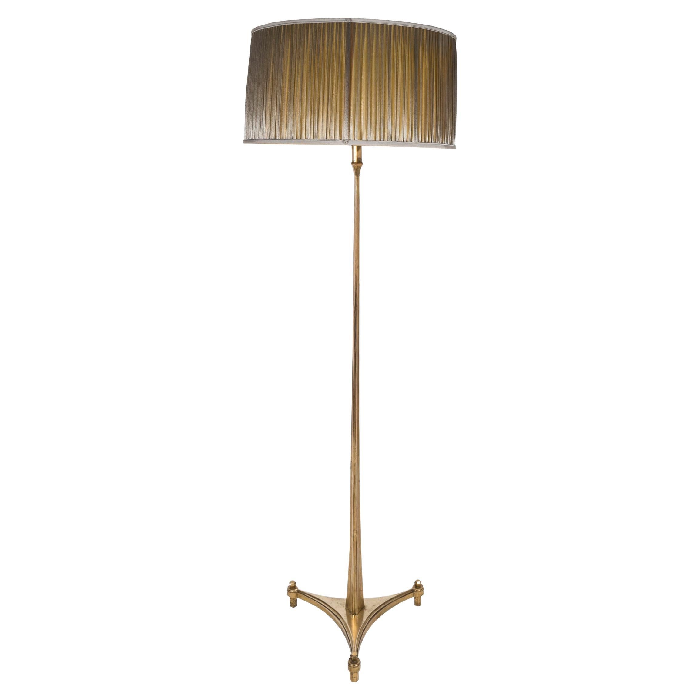 1960s Bronze Floor Lamp by Maison Delisle For Sale