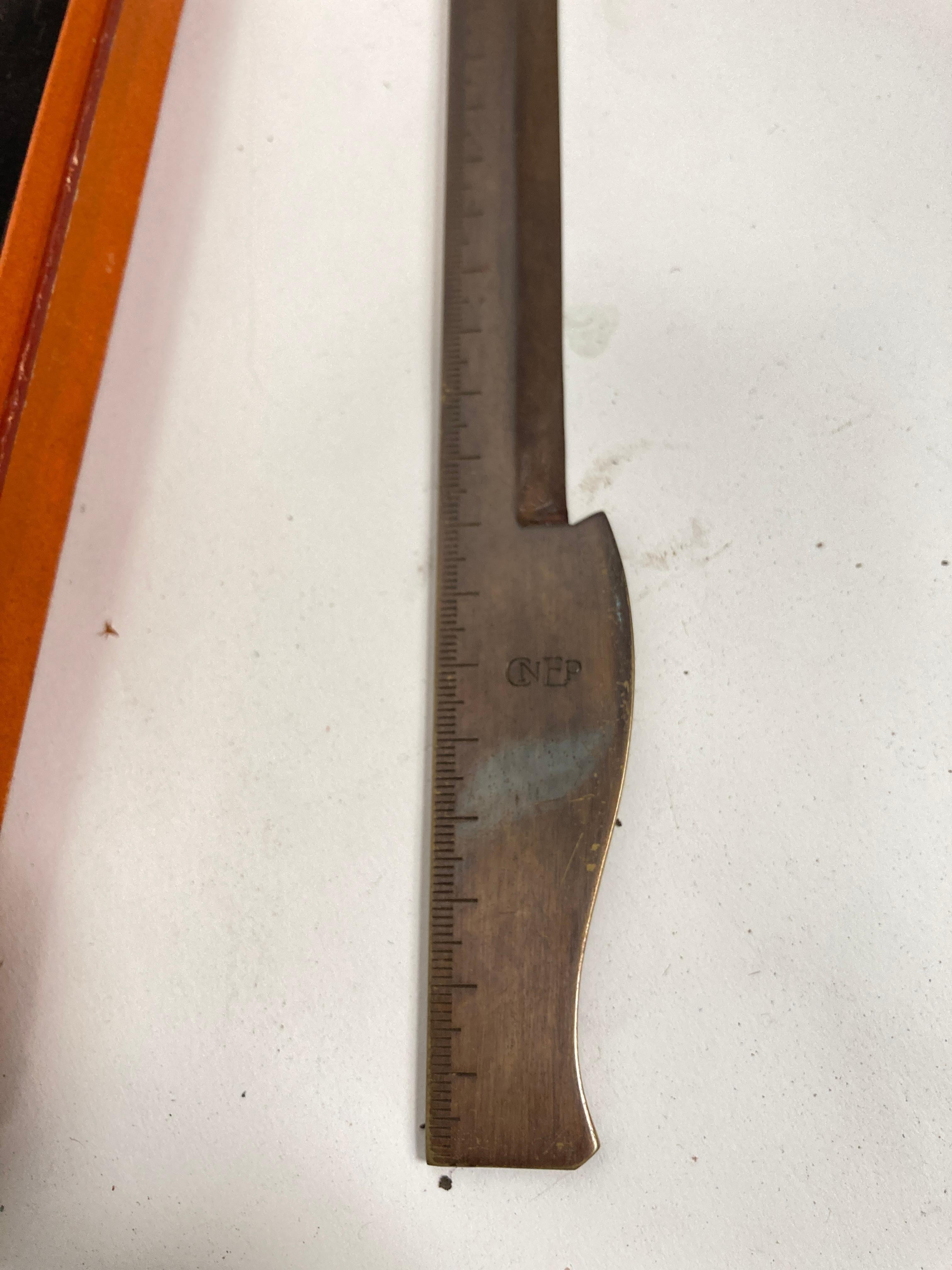 1960's Bronze letter opener by Hermès For Sale 1