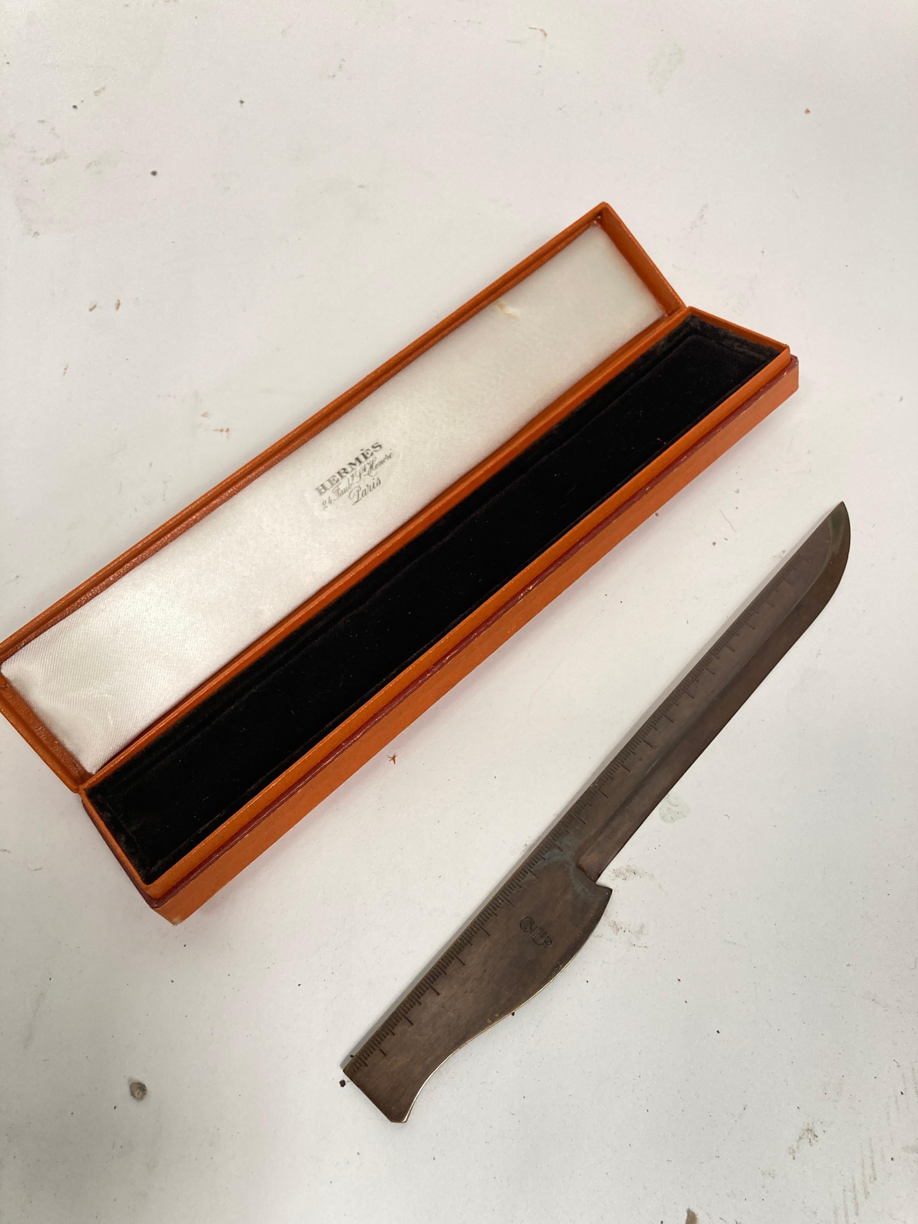 1960's Bronze letter opener by Hermès For Sale 2