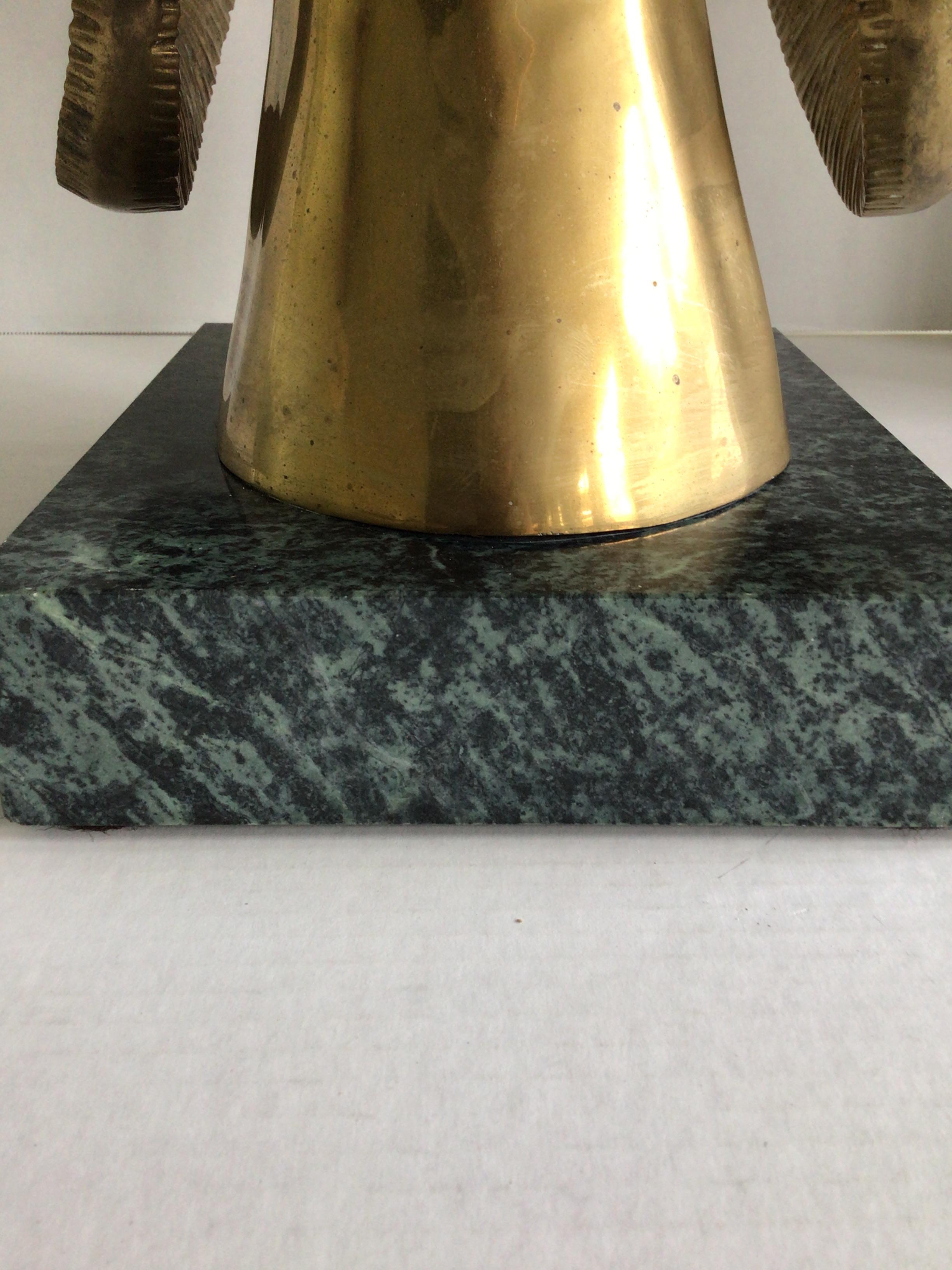 Ariete in bronzo del 1960 su base di marmo in vendita 5