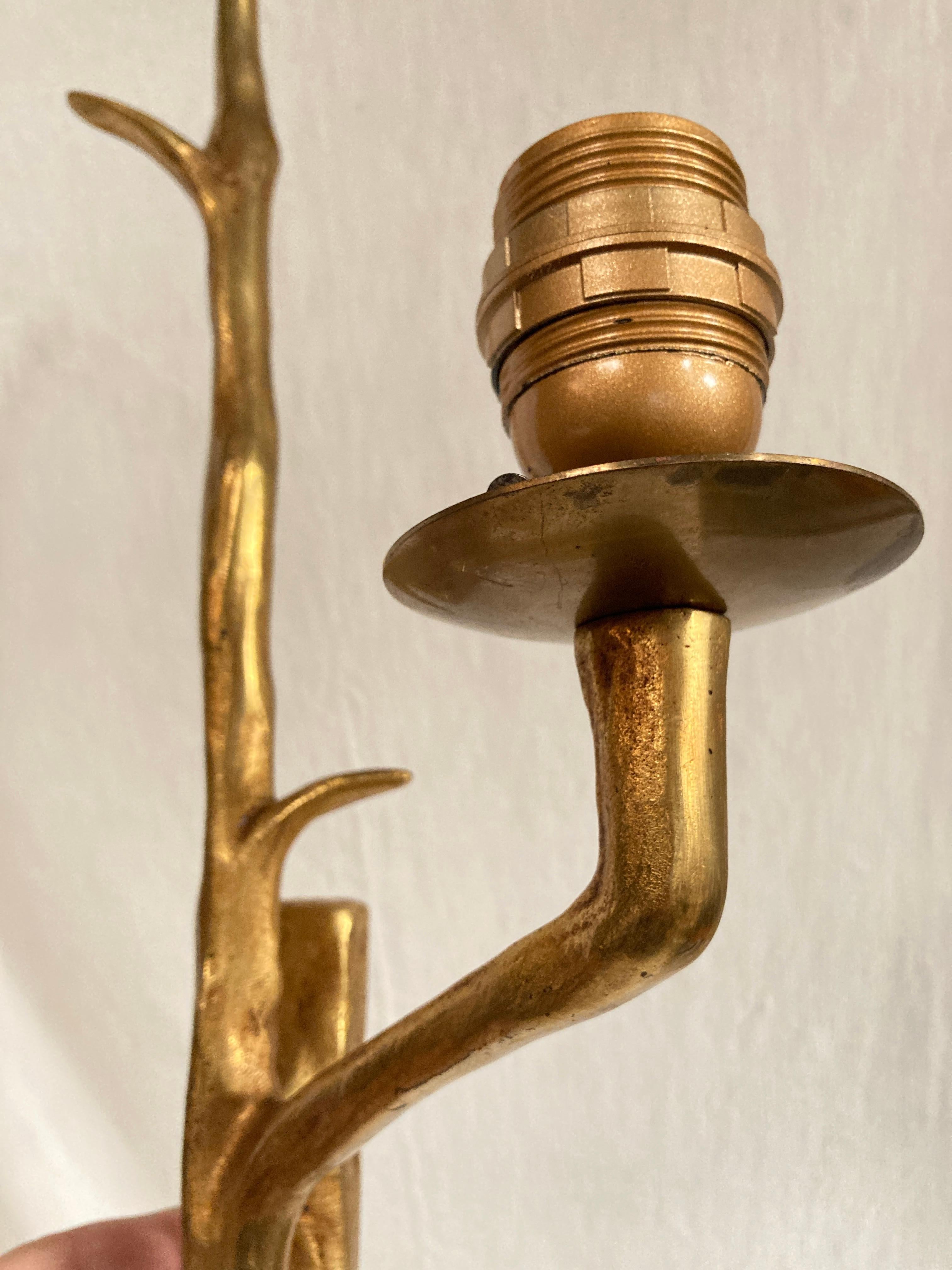 Apliques de bronce de los años 60 de estilo Felix Agostini en venta 1