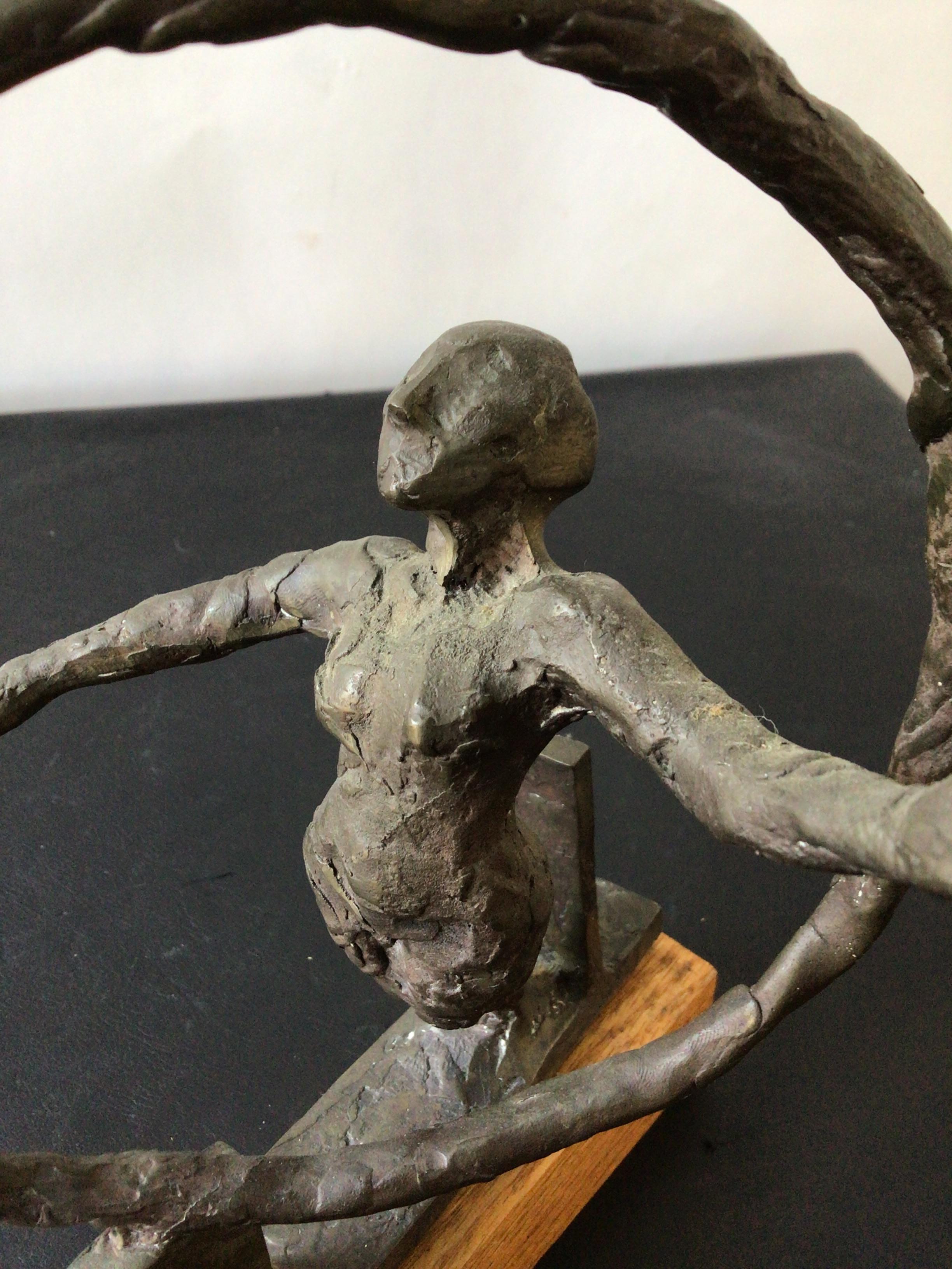 1960er Bronze-Skulptur einer nackten Frau im Angebot 2