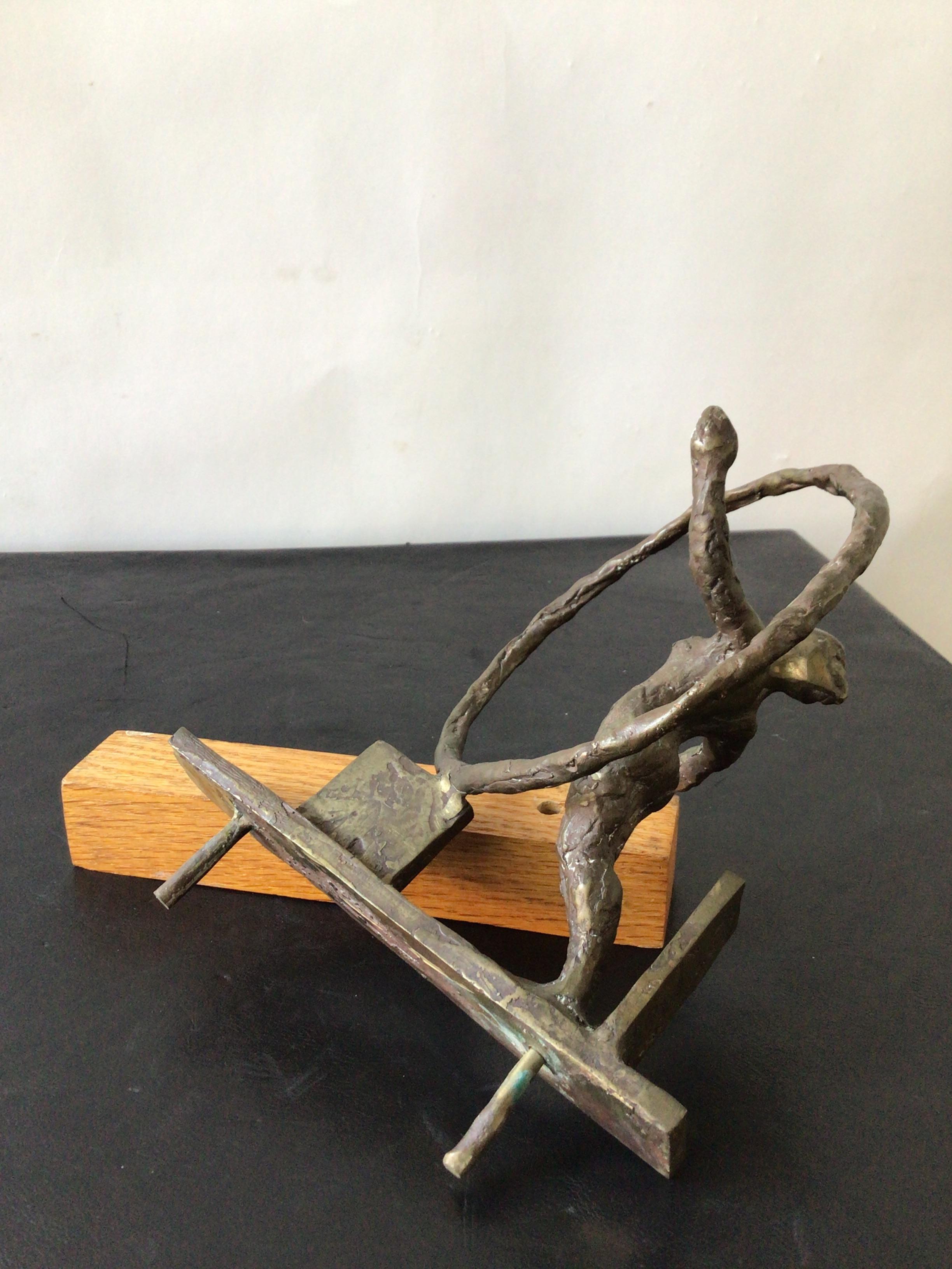 1960s Bronze Sculpture of Nude Woman For Sale 3