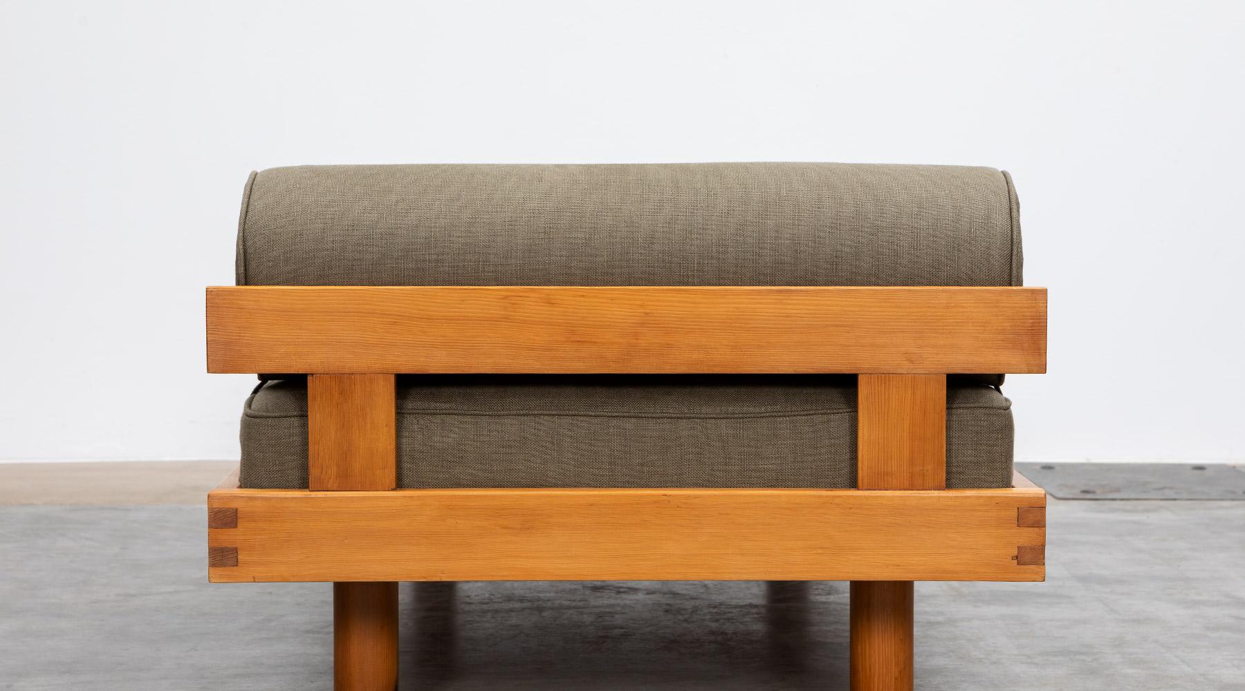 1960s Brown Elmwood Daybed by Pierre Chapo 8